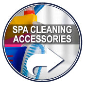 hot tub cleaning accessories - spa vac, skimmer net, cleaners