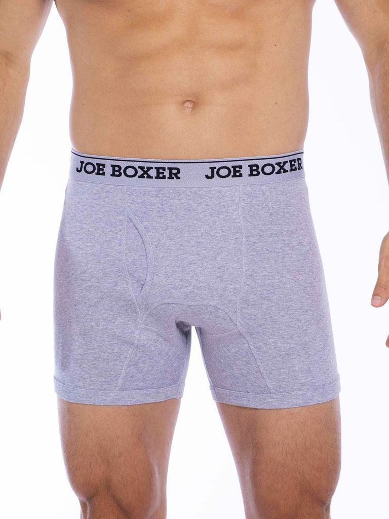 Mens Grey 3pk Essential Boxer Briefs