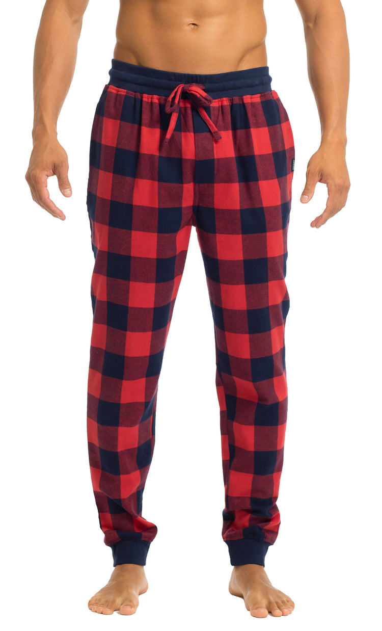 mens flannel joggers