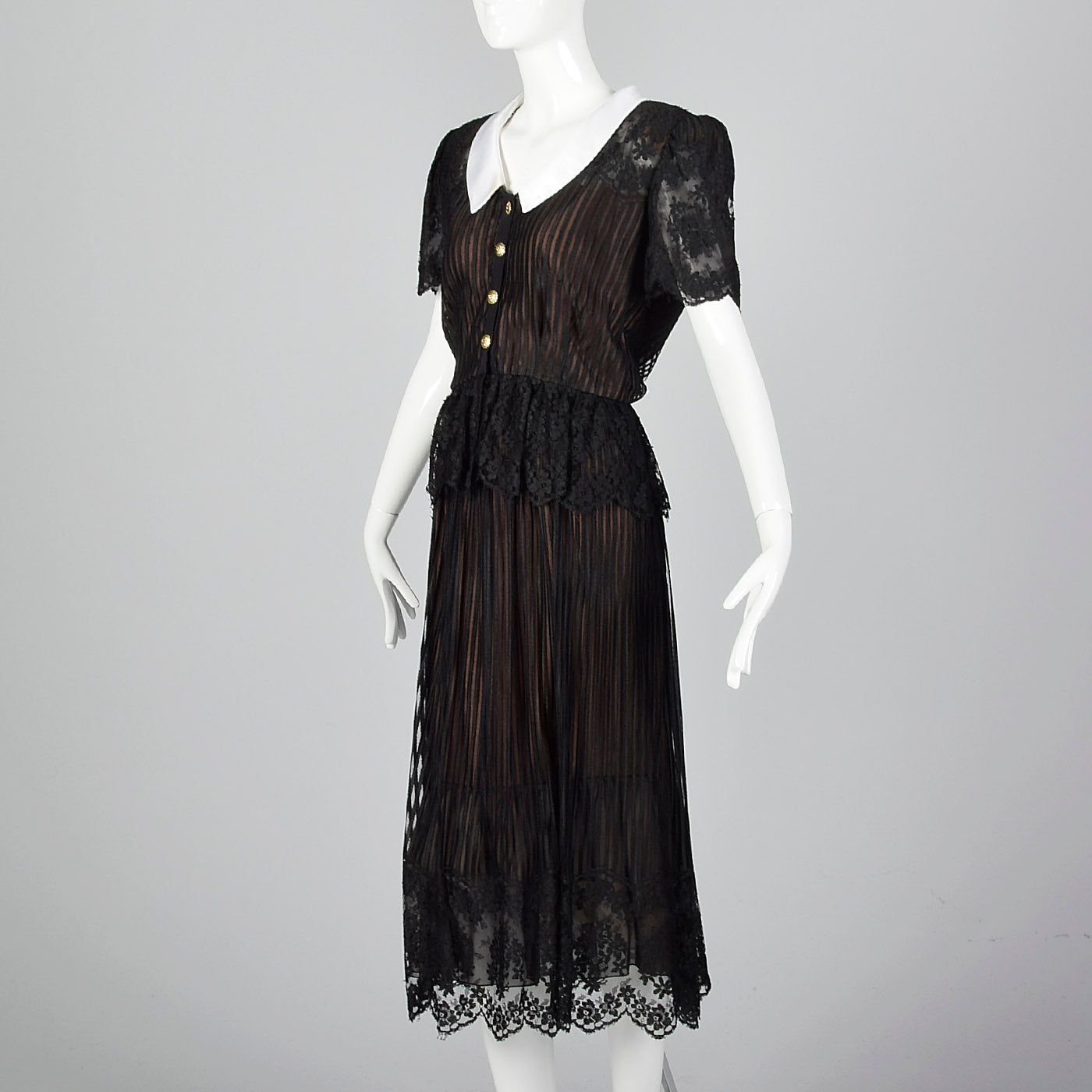 1980s Mignon Black Lace Separates – Style & Salvage