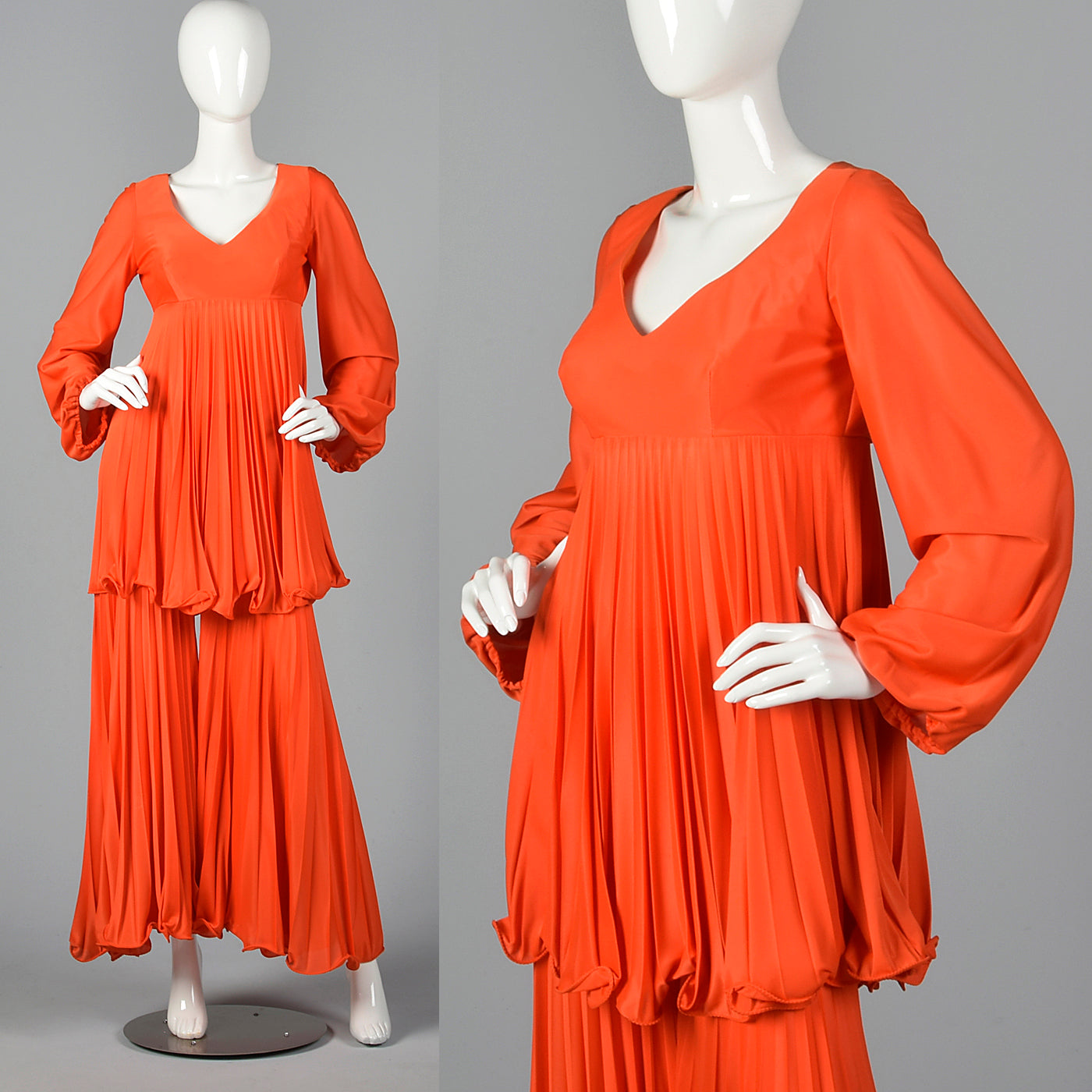 1970s Orange Palazzo Pant Set – Style & Salvage