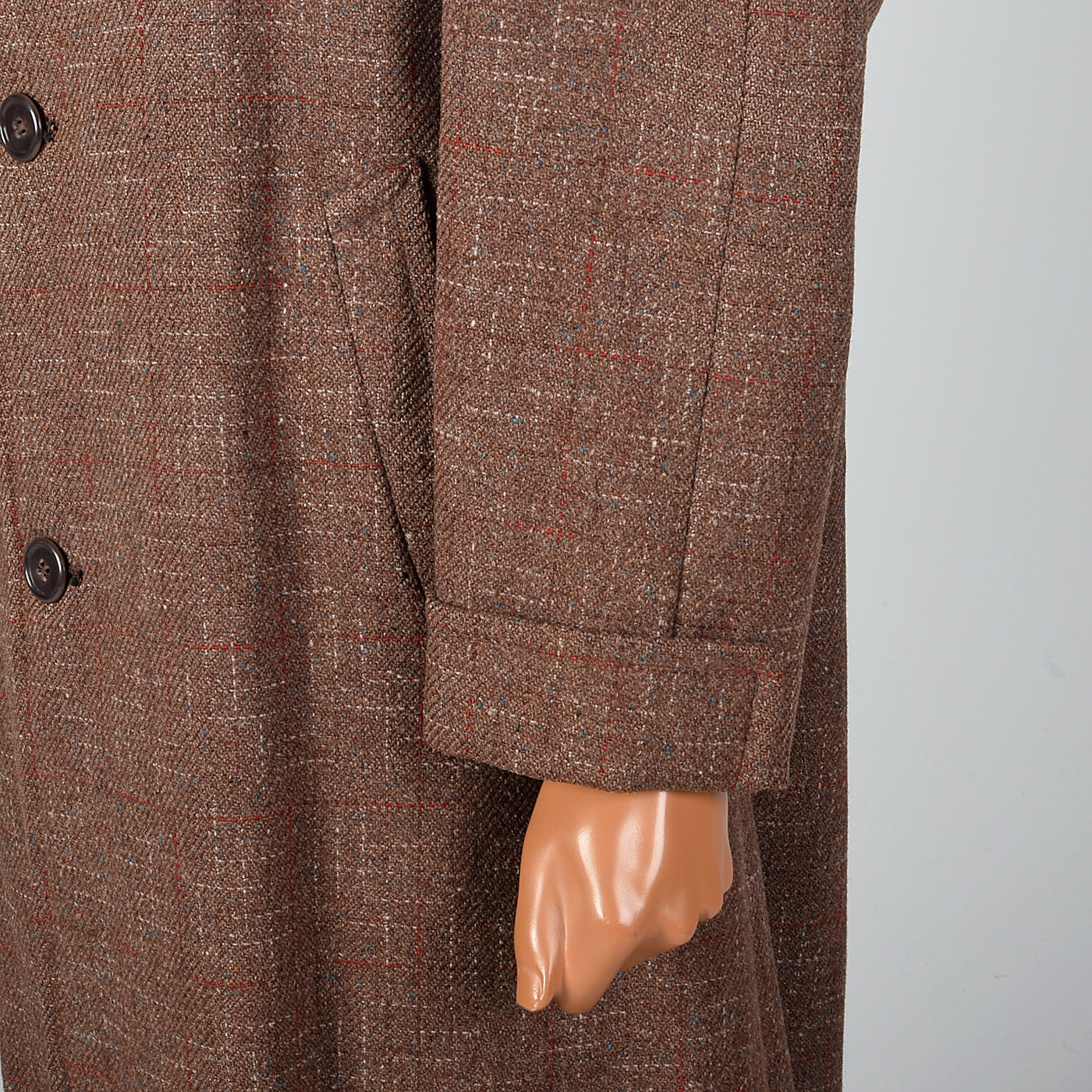 1950s Men's Brown Atomic Fleck Wool Overcoat – Style & Salvage