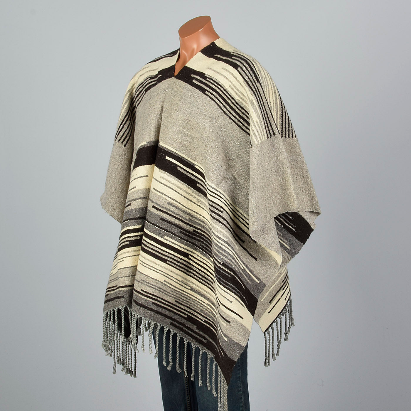 mexican blanket poncho