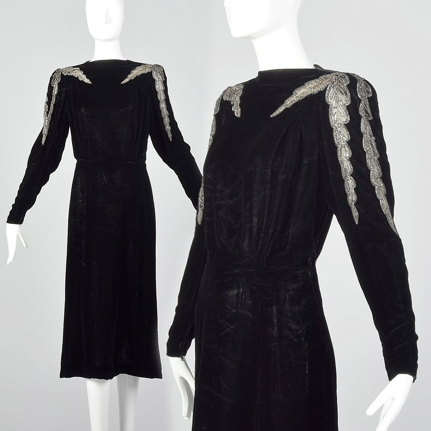 black velvet dress design