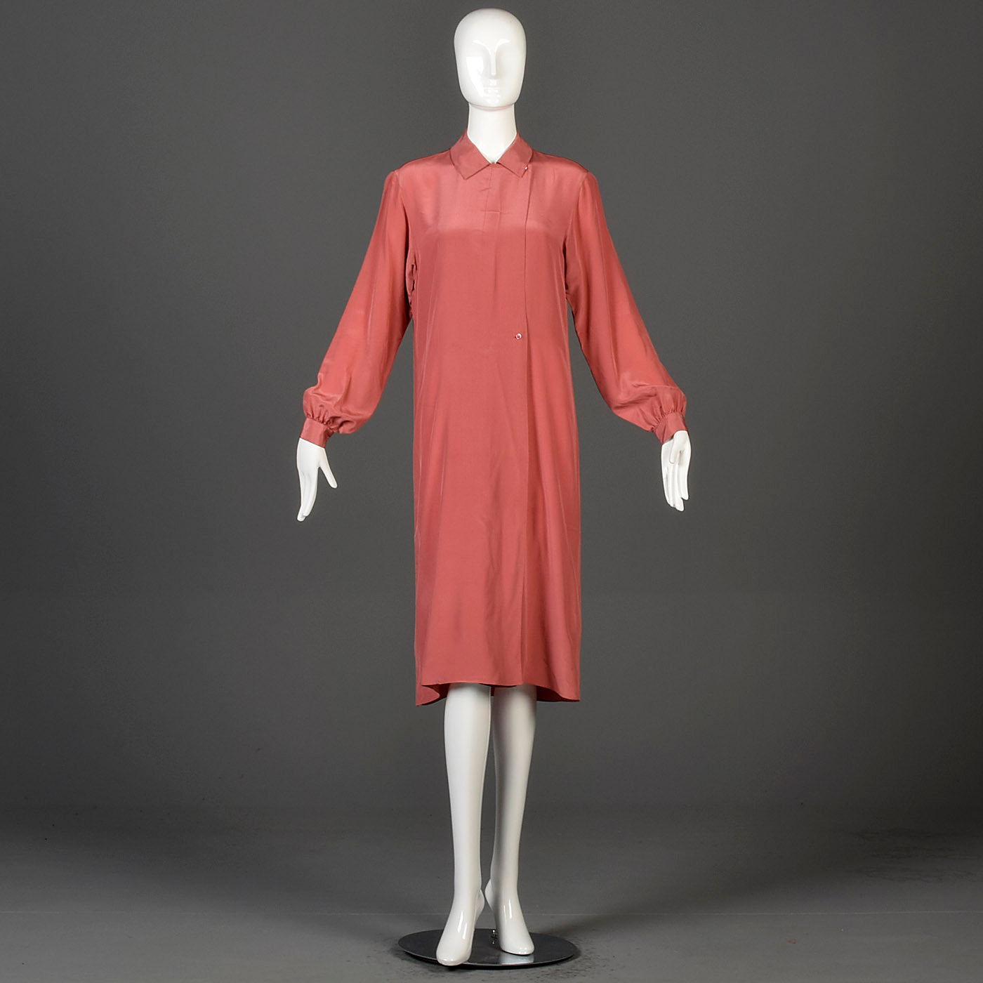 1970s Calvin Klein Minimalist Silk Dress – Style & Salvage