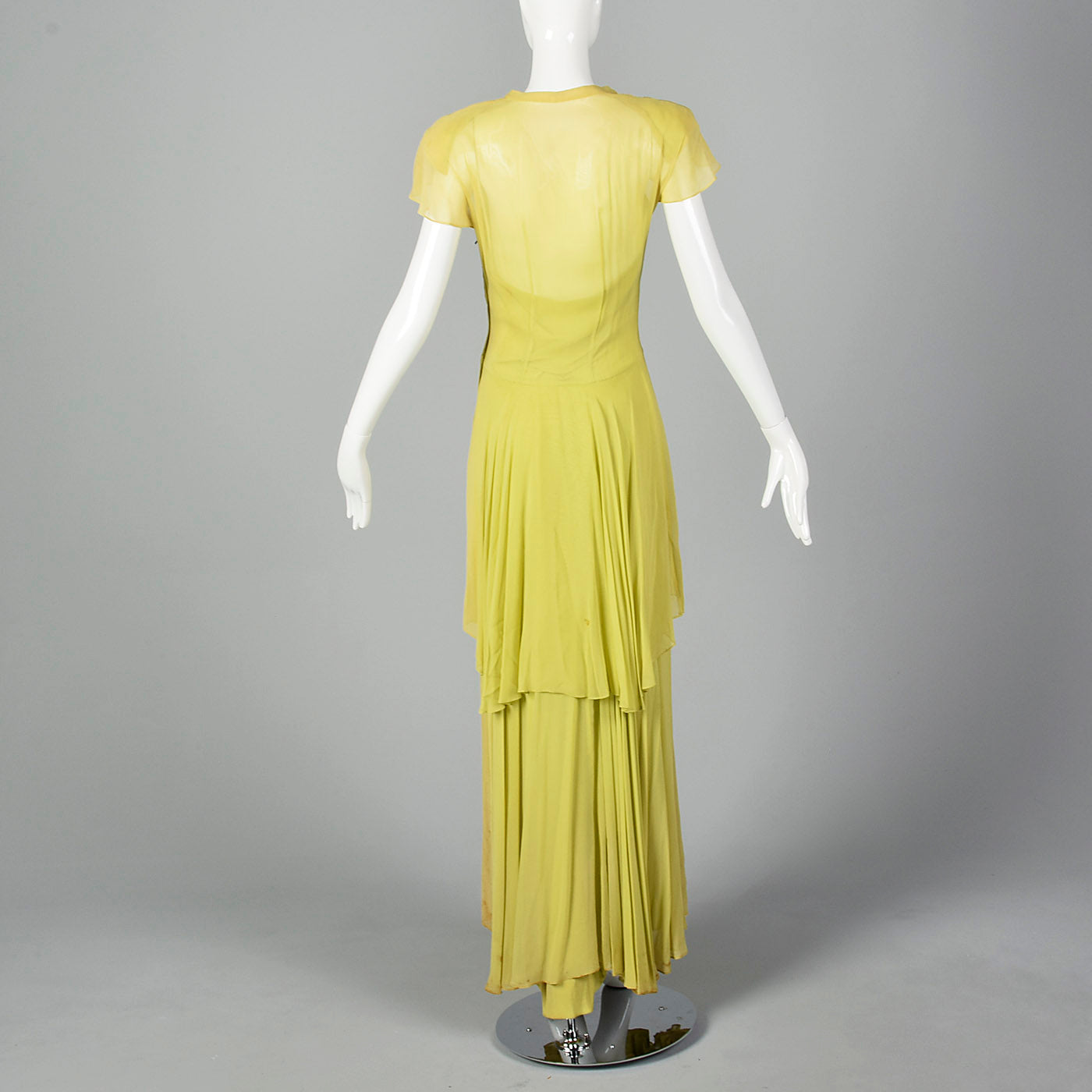 1940s Chartreuse Evening Gown – Style & Salvage