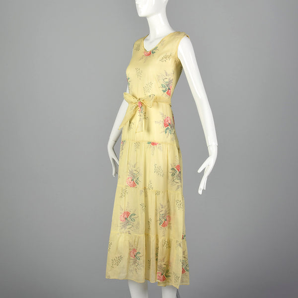 1930s Sheer Yellow Day Dress – Style & Salvage