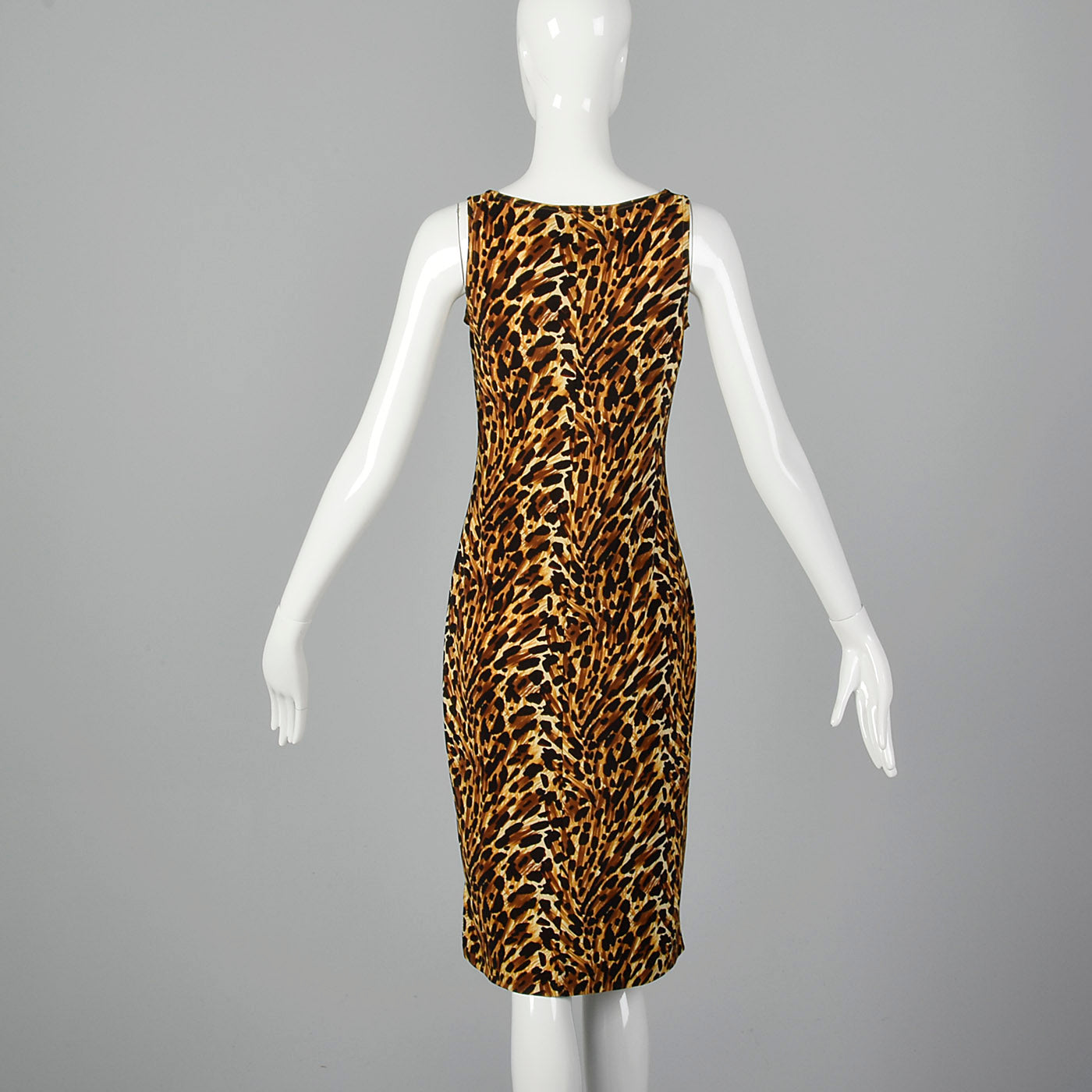 2000s Norma Kamali Leopard Print Sheath Dress – Style & Salvage