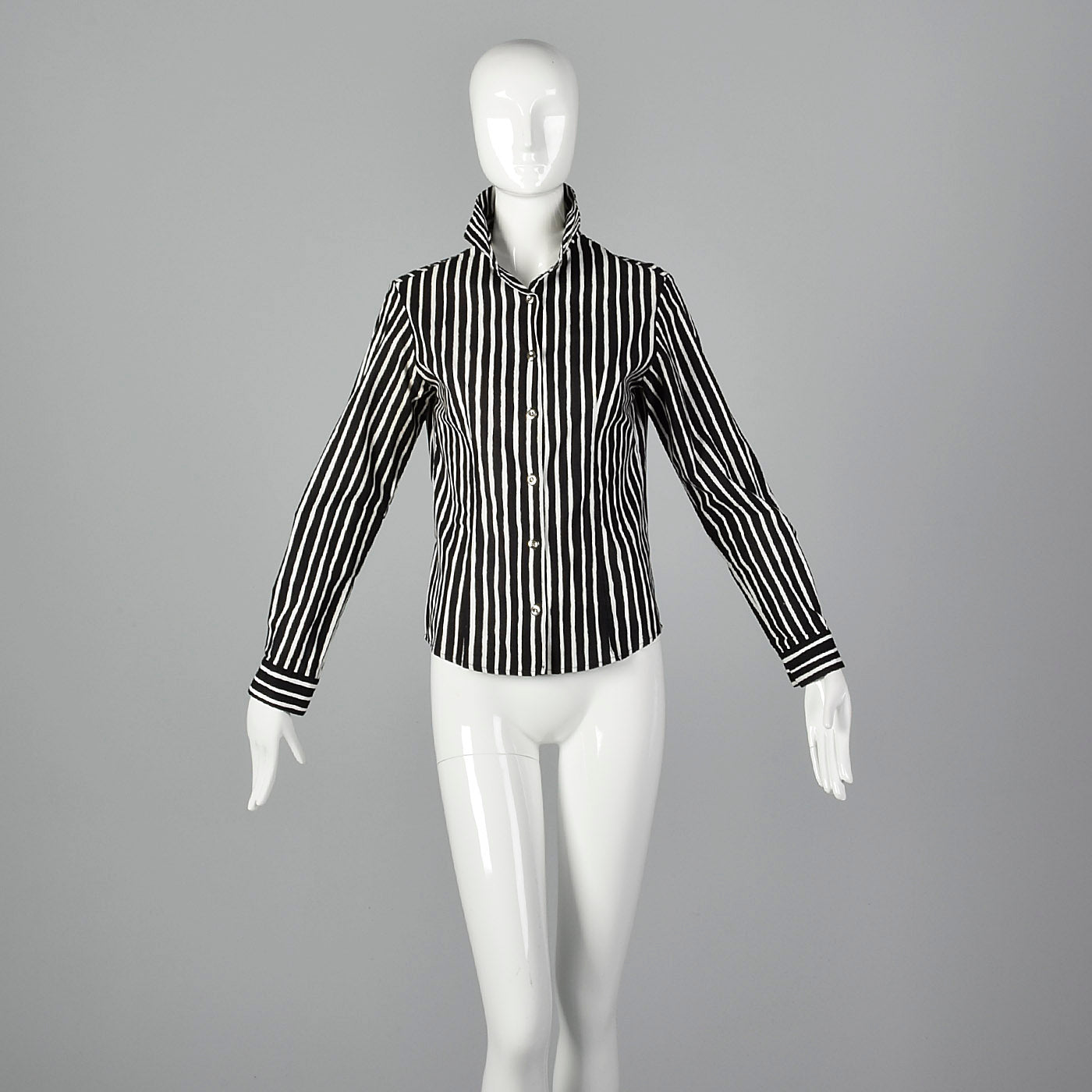 2000s Marimekko Black and White Striped Shirt – Style & Salvage