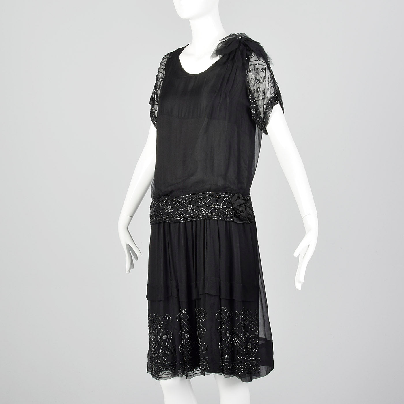 1920s chiffon dress