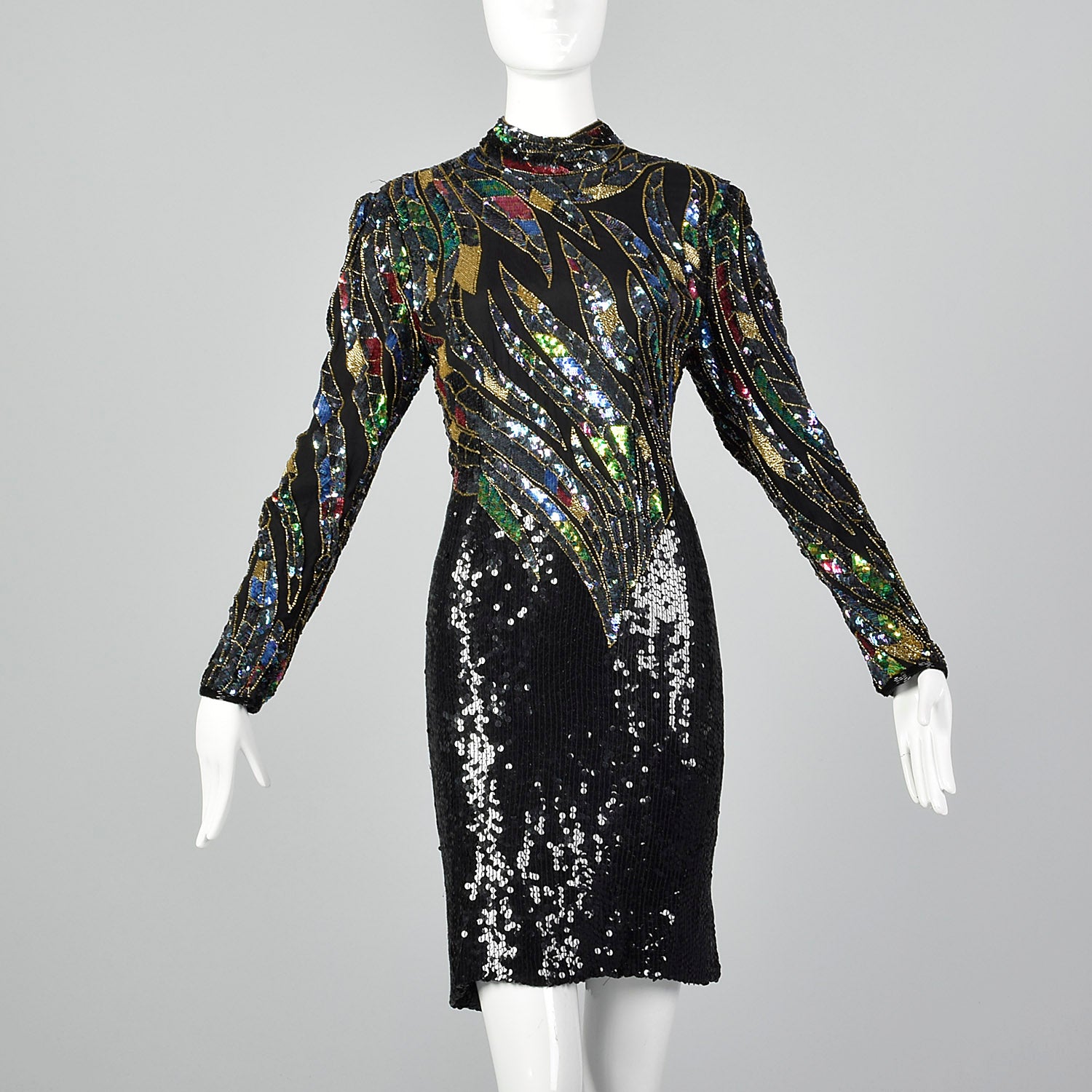 Small Judith Ann Late 1970s Sequin Cocktail Dress – Style & Salvage