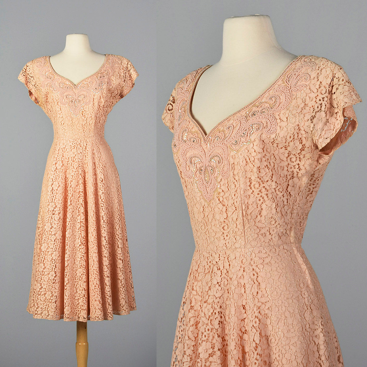 1950s lace dress