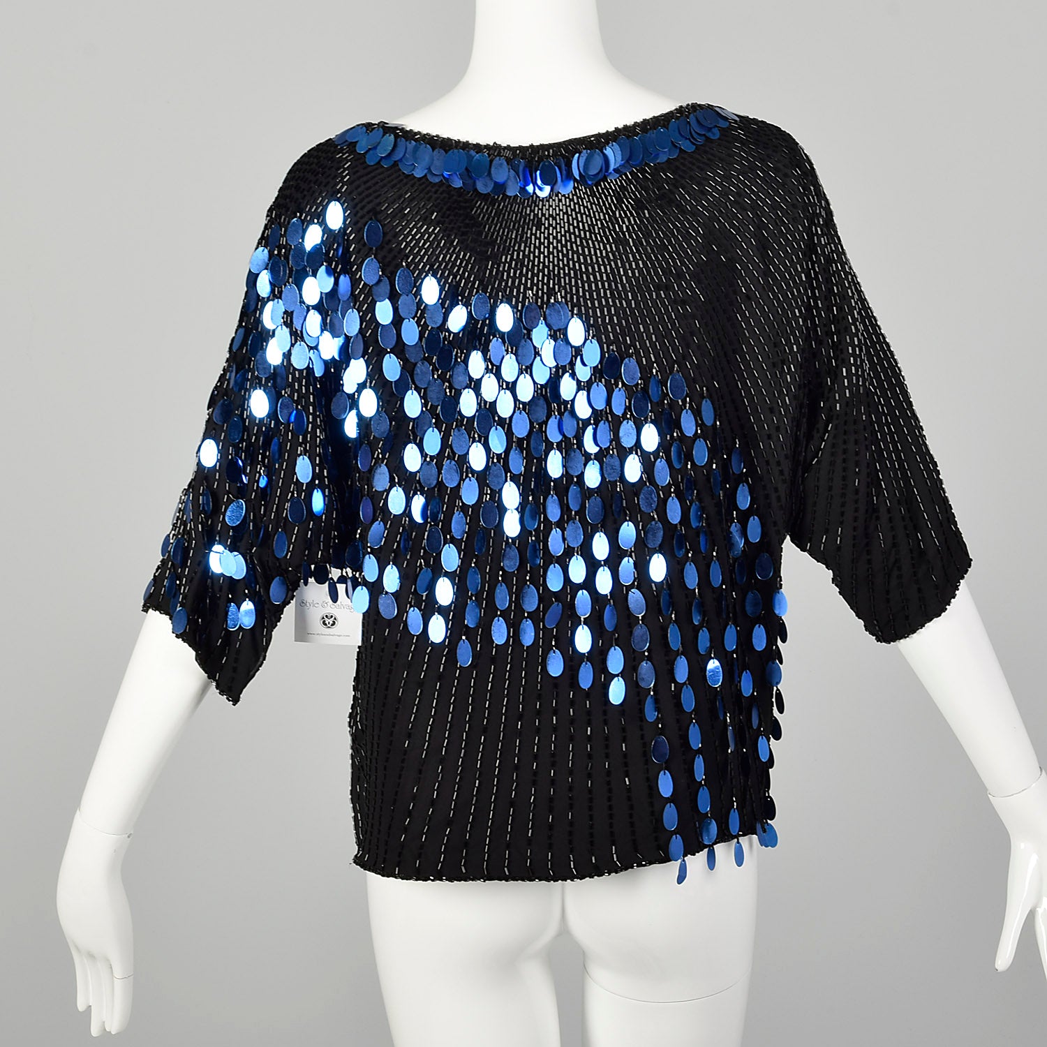 sequin dolman top