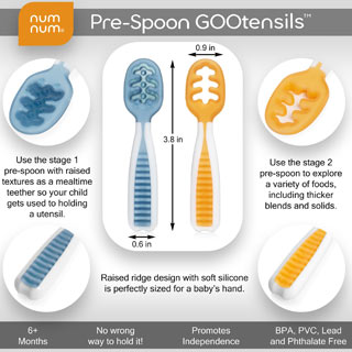 Numnum Pre-Spoon GOOtensils (Set of 2 Spoons) – Lilbubsy