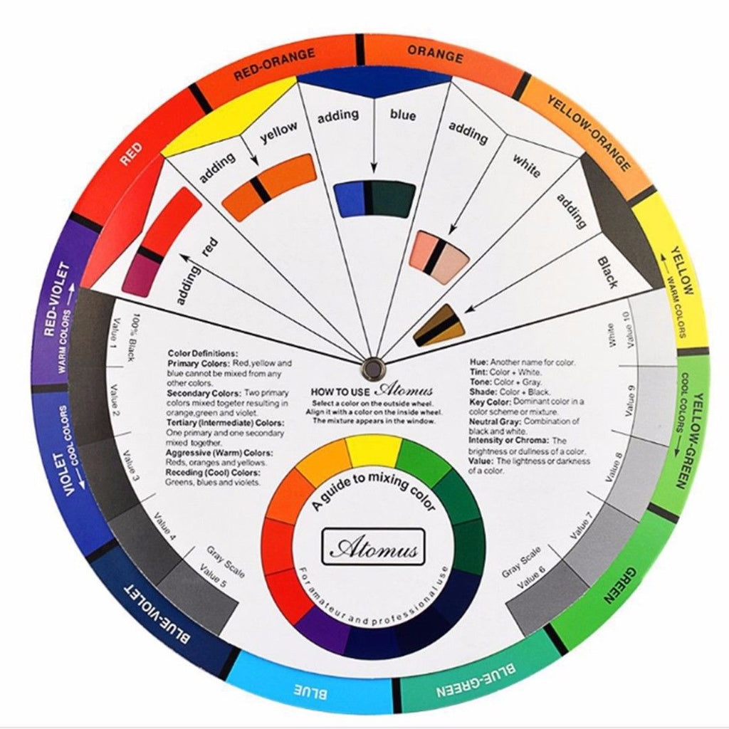 Color Chart Wheel Printable