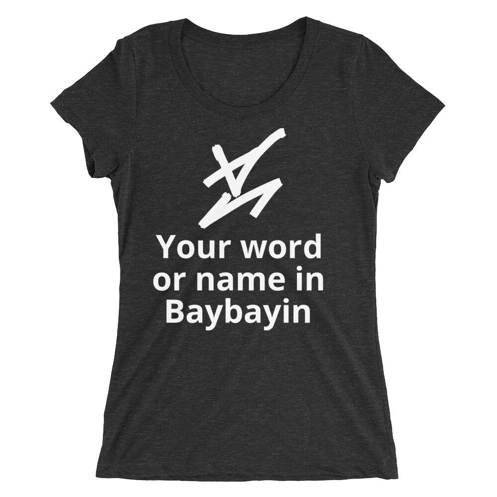 Custom Baybayin shirt