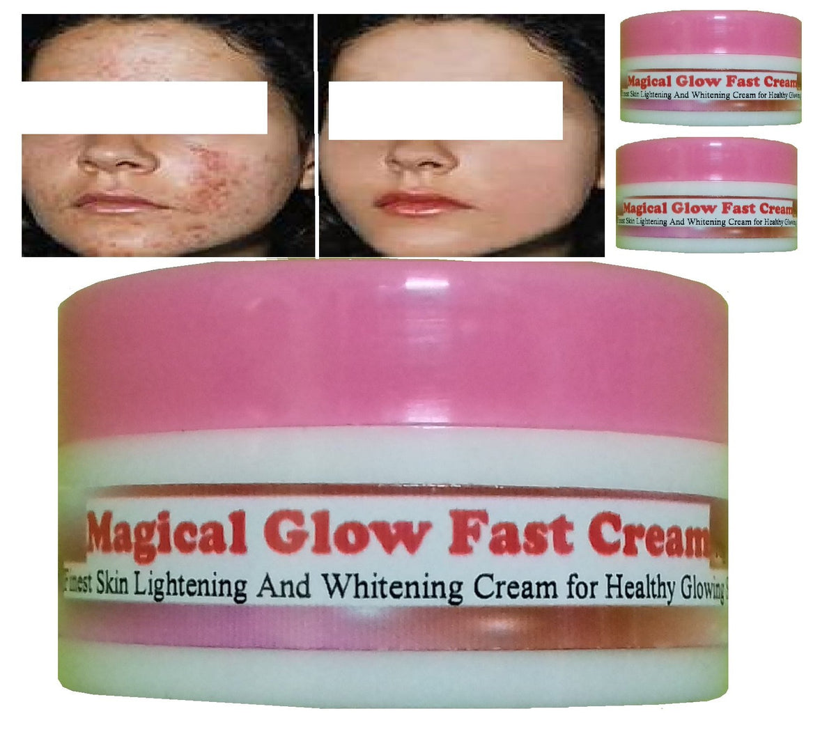 100pcs Magical Glow Whitening Night Cream 500g - Best Seller - Jailev Store