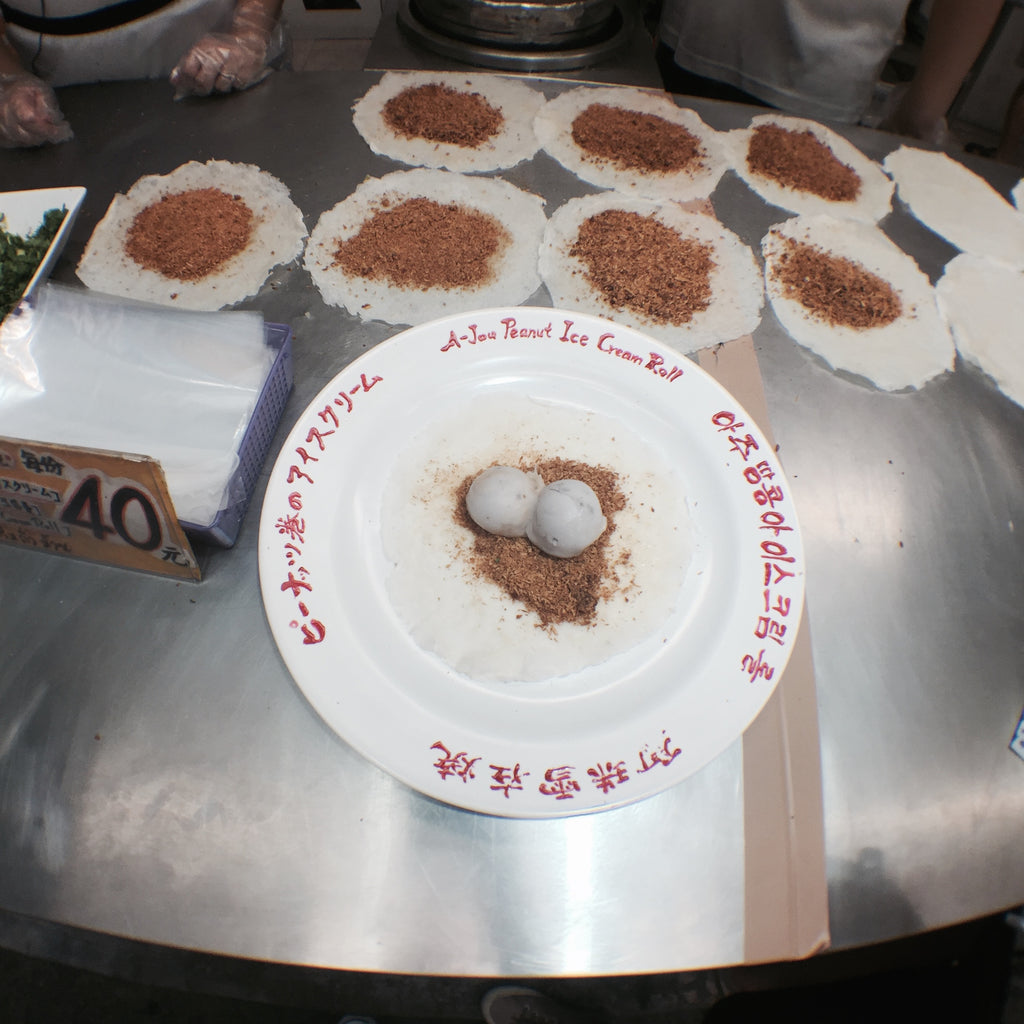 Peanut Ice Cream Roll Preparation - Naiise.com