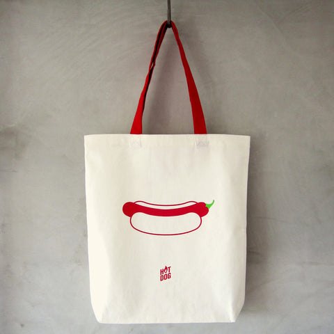 On Days I Crave Foodie Artist - Chilli Hot Dog Tote Bag