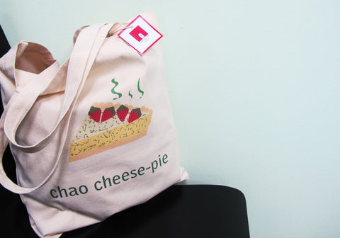The Grapfeeks Room Singapore Design - Chao Cheese Pie Canvas Tote Bag