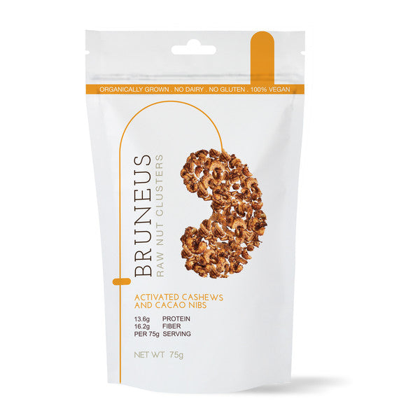Activated Cashews and Cacao Nibs Clusters - Bruneus
