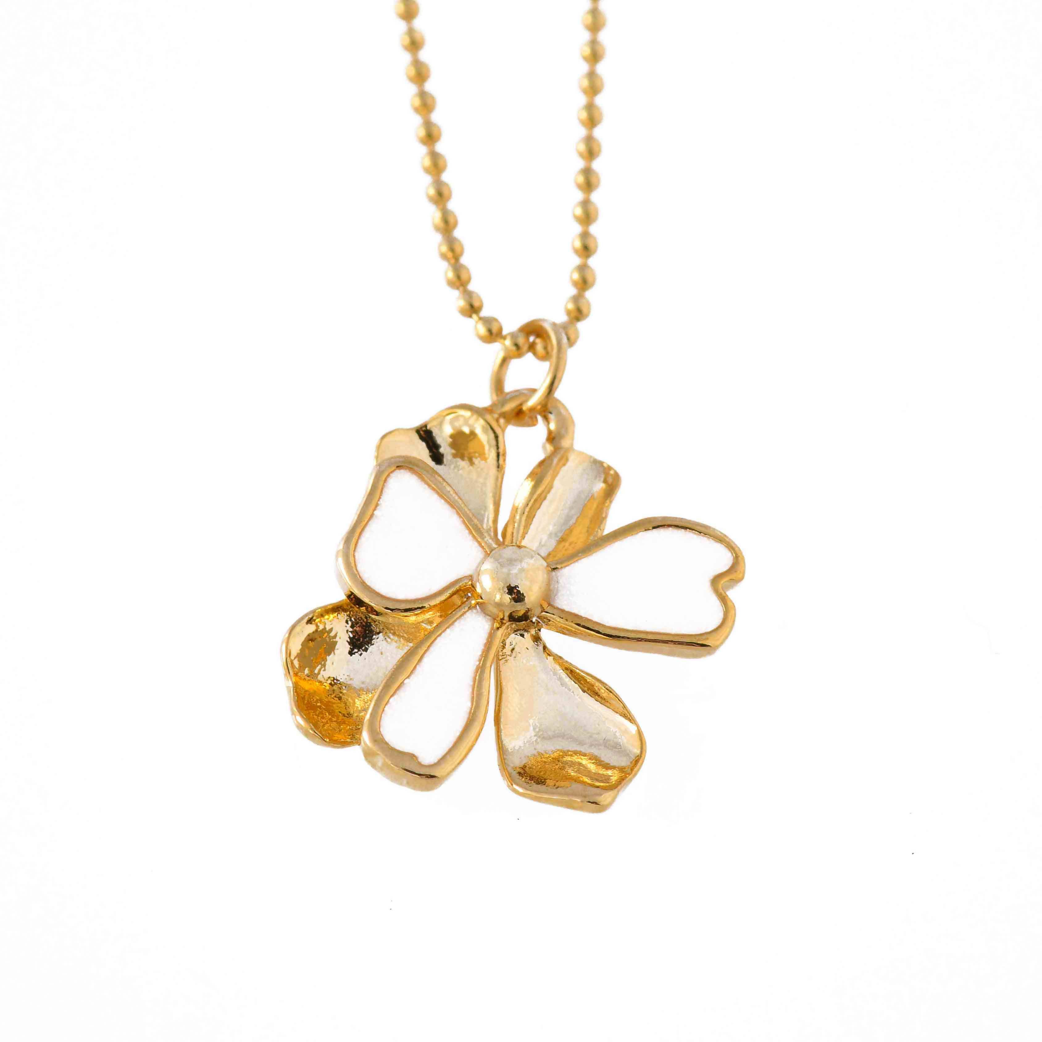 Delphinium- Flora Pendant in Yellow Gold Plating– Naiise