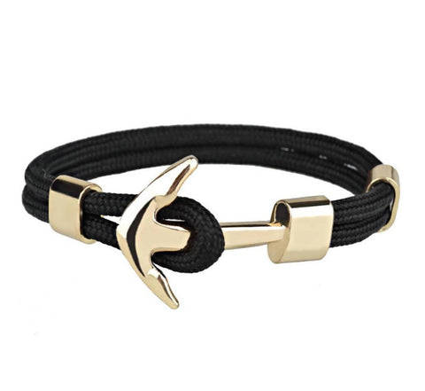 Buy Gargi by PNG Stylish Black Marine Anchor Bracelet | Shoppers Stop