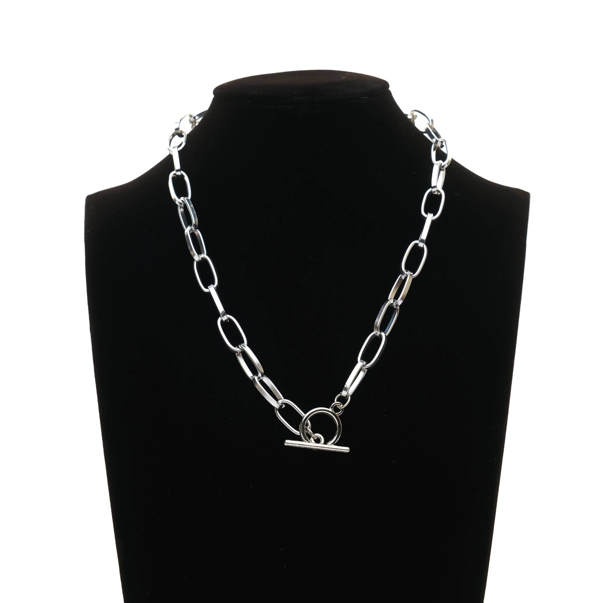 J.By Jee Minimal Interlocking Silver Necklace Necklaces J By Jee 