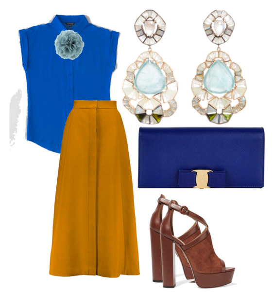 mega jewels styled with fashion basics day to night