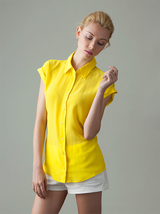 pale yellow shirt womens