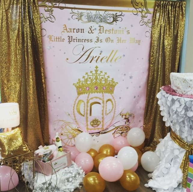 princess backdrop for baby shower