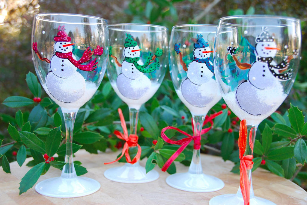 Flip Flops Hand-painted Wine Glasses