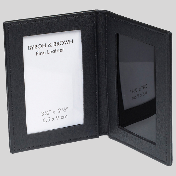 Leather Folding Travel Picture Frame Byron Brown