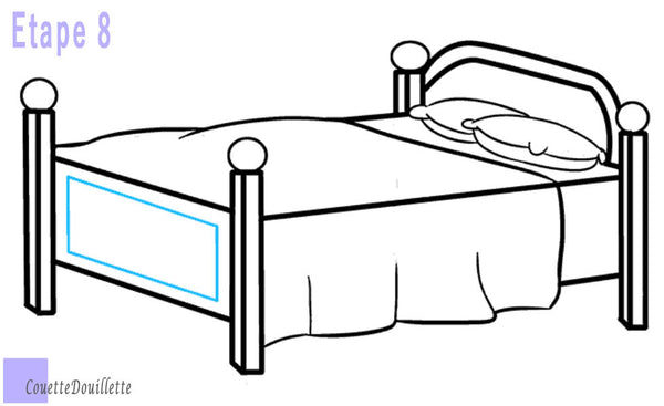 dessiner un lit facilement étape 8
