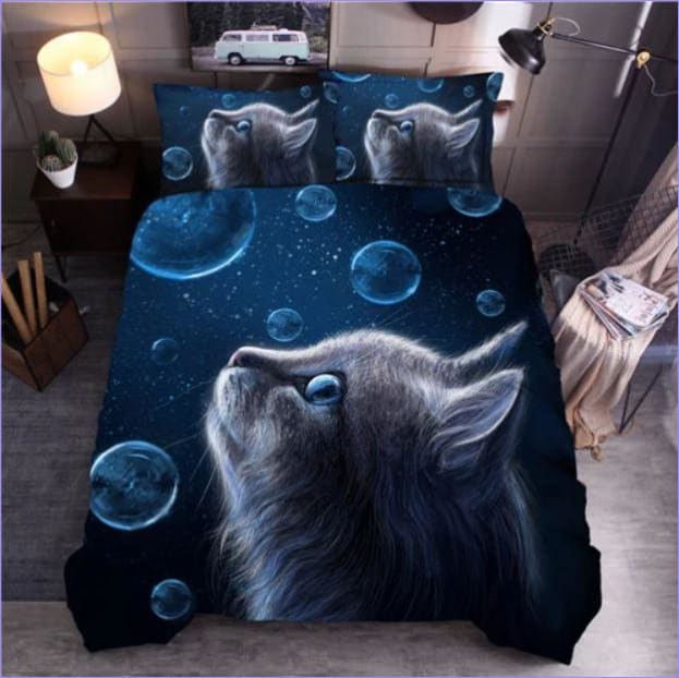 Housse De Couette Chat Bulle Couettedouillette Com