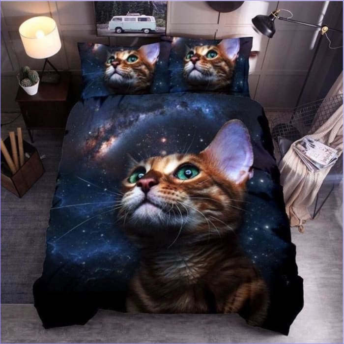 Housse De Couette Chat Galaxie Couettedouillette Com