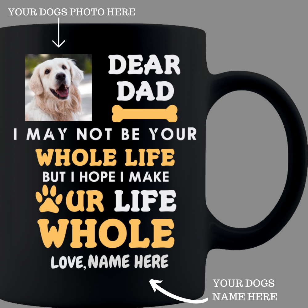 dear dad dog mug