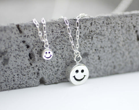 smiley face pendant necklace