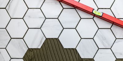 badkamer hexagon tegels