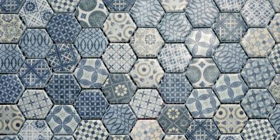 hexagon mozaiek tegels