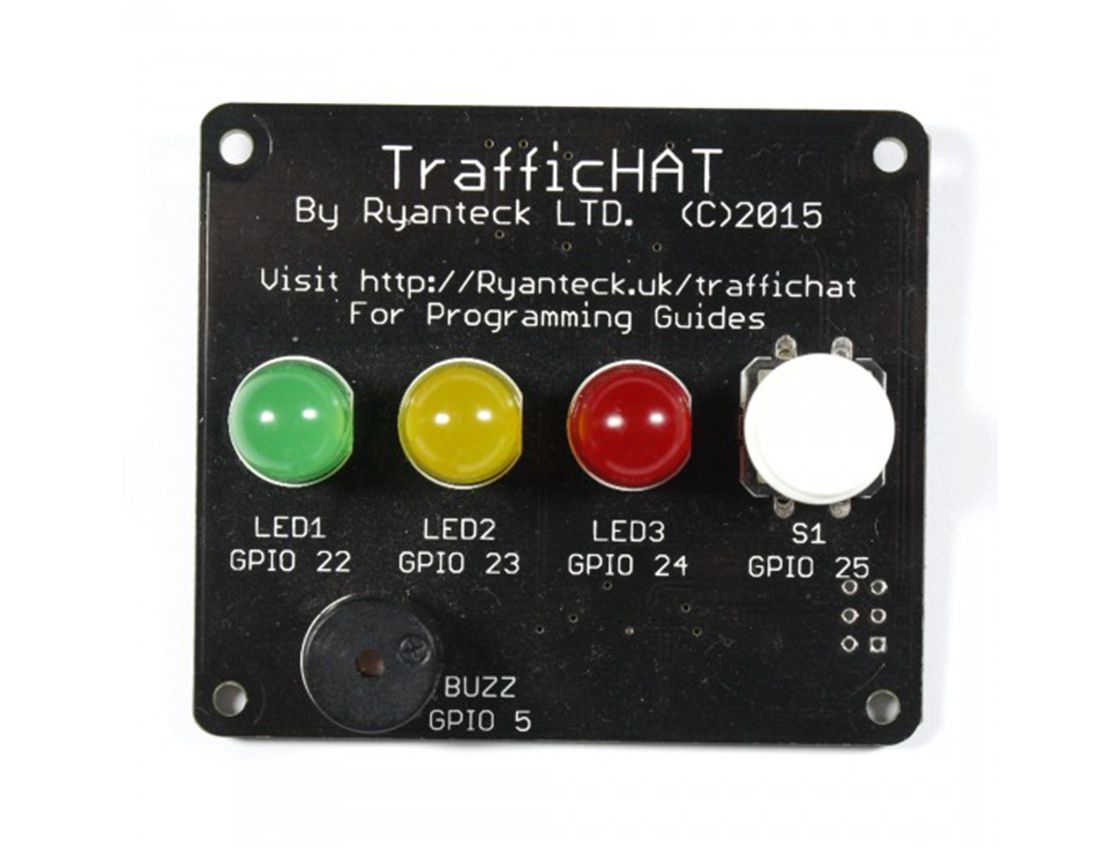 Ryanteck Traffic HAT - Blinking LED