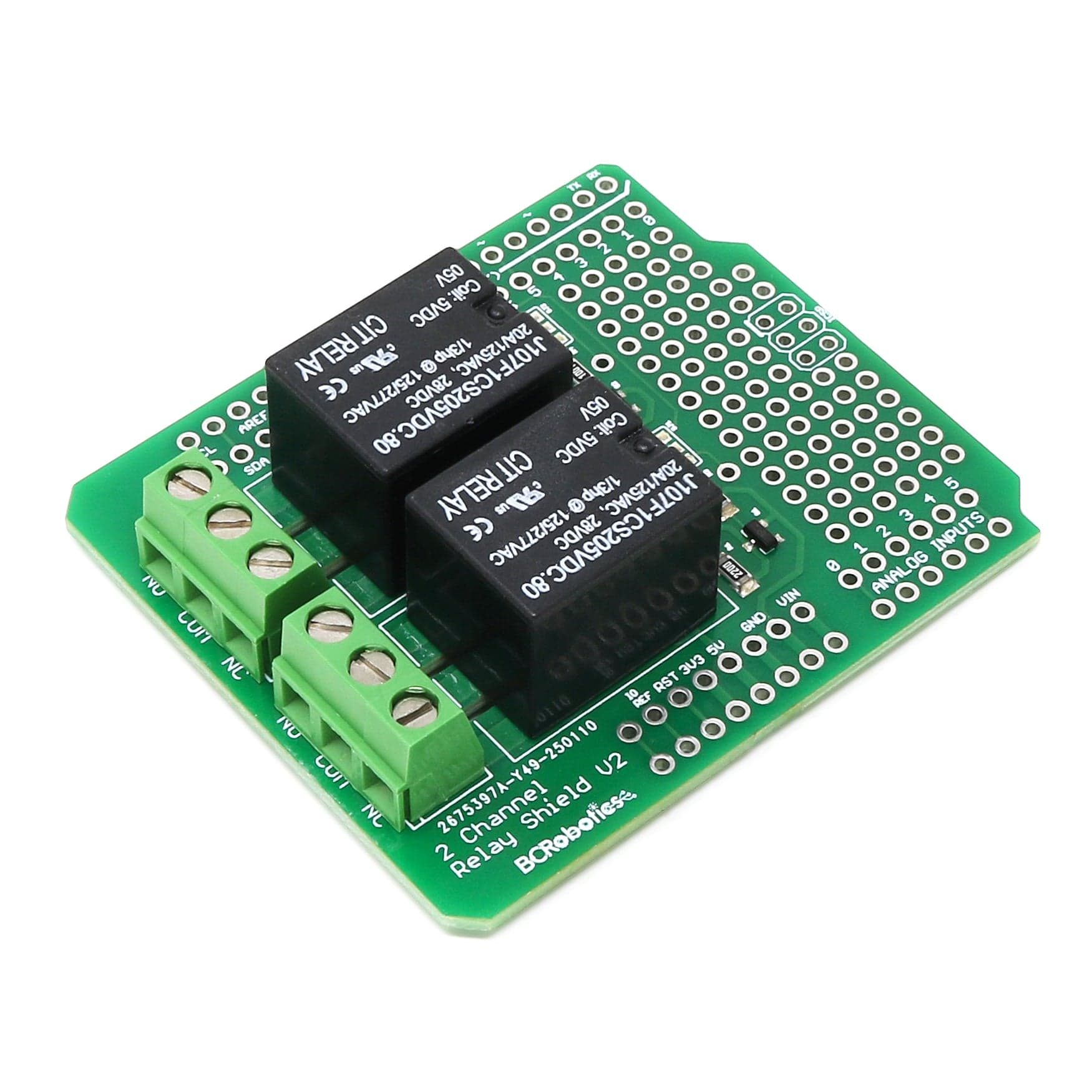 2-Channel Relay Shield for Arduino