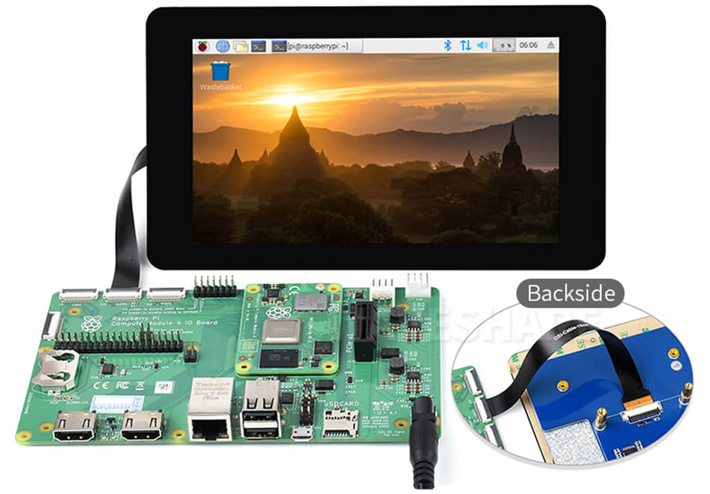 Raspberry Pi CM4 IO Board DSI Display Example