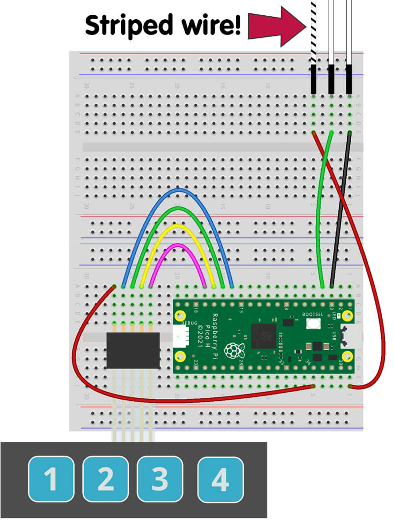 Day 11 keypad wired