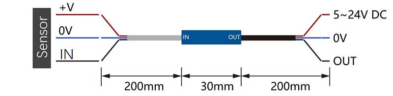 NPN to PNP Signal Converter Module Diagram