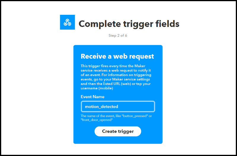 IFTTT Trigger Details