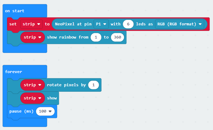 micro:bit xmas tree code