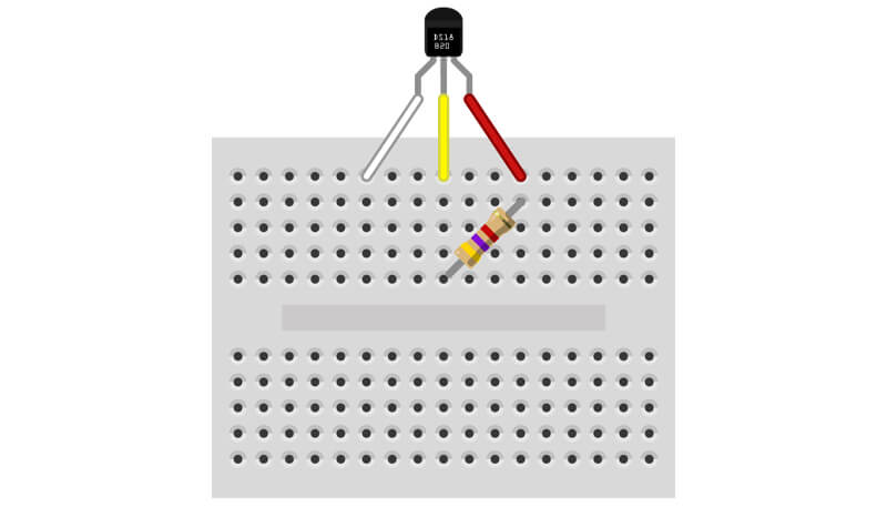 temperature sensor resistor fitted