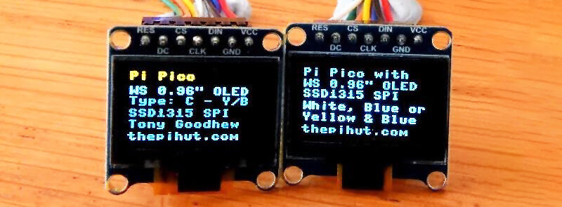 Pico SPI OLED MicroPython example