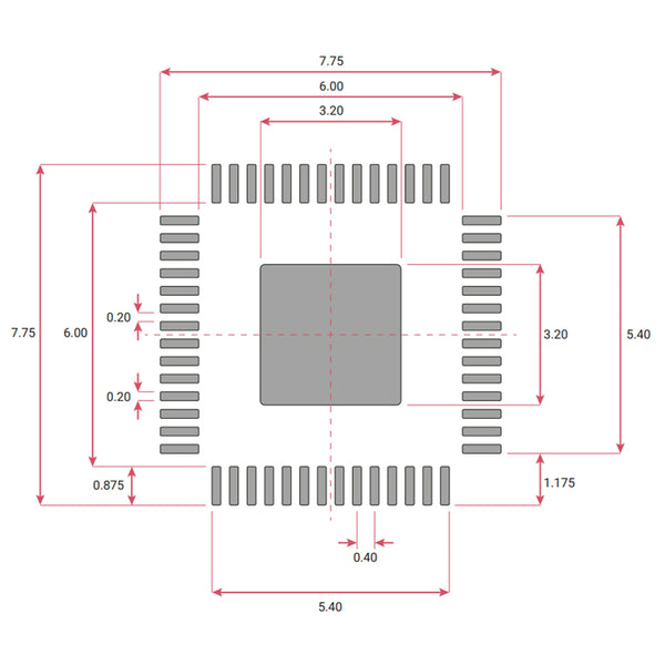 Raspberry Pi RP2040 Footprint